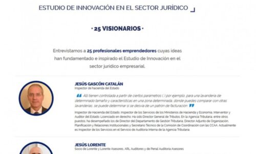 SOMOS LA UNICA ASESORIA ARAGONESA INCLUIDA ENTRE LOS «25 VISIONARIOS» DE LOS DESPACHOS PROFESIONALES EN ESPAÑA